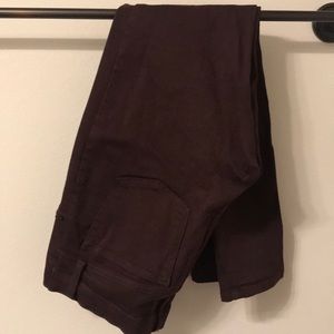 Purple Maternity Jeans-Under the Belly